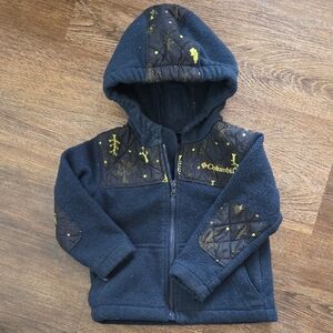 Columbia Kids' Dark Blue Quilted Fleece Hoodie